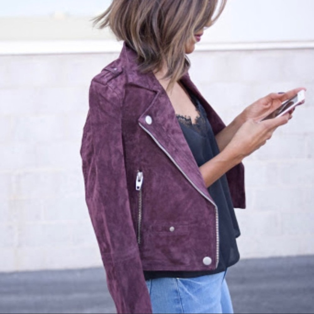 SL8 100% Leather cropped moto jacket